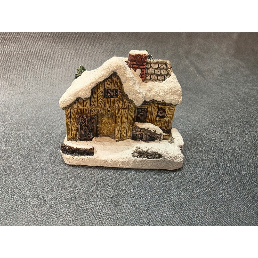 Vintage 1989 RSVP American Rustic Blacksmith Shop Christmas Village Cottage Box